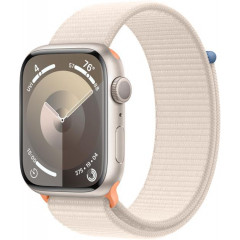 Apple Watch Series 9 GPS 45mm Starlight Aluminium with Starlight Sport Loop MR983