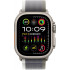 Apple Watch Ultra 2 GPS + Cellular 49mm Titanium Case with Green/Gray Trail Loop - M/L MRF43, MRFP3