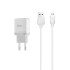 СЗУ Hoco C22A Little Superior 2.4 A/1 USB + lightining cable White