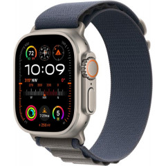 Apple Watch Ultra 2 GPS + Cellular 49mm Titanium Case with Blue Alpine Loop - Medium MREP3, MRFC3