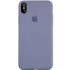 Чехол-накладка iPhone Xs Max Silicone Case lavender gray