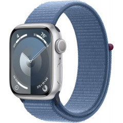 Apple Watch Series 9 GPS 41mm Silver Aluminium with Winter Blue Sport Loop MR923