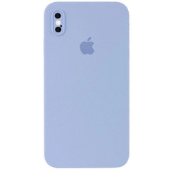 Чехол-накладка iPhone Xs Silicone Case lilac cream
