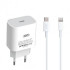 МЗП XO L40 18W/1 USB-C + Lightning White