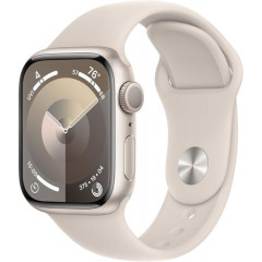 Apple Watch Series 9 GPS 41mm Starlight Aluminium with Starlight Sport Band S/M MR8T3