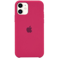Чохол-накладка iPhone 11 Silicone Case (Rose red)