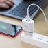 СЗУ Hoco QC 3.0 C12Q 3A (18W)/1 USB + Type-C cable White