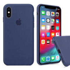 Чехол-накладка iPhone Xs Silicone Case alaskan blue