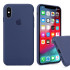 Чехол-накладка iPhone Xs Silicone Case alaskan blue