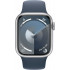 Apple Watch Series 9 GPS 41mm Silver Aluminium with Storm Blue Sport Band M/L MR913