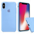 Чехол-накладка iPhone Xs Max Silicone Case lilac cream
