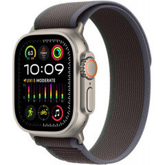 Apple Watch Ultra 2 GPS + Cellular 49mm Titanium Case with Blue/Black Trail Loop - S/M MRF53, MRFQ3