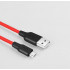 Hoco microUSB X21 Silicone 1.0m Black-Red