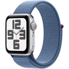 Apple Watch SE 2 GPS 40mm Silver Aluminium with Winter Blue Sport Loop MRE33