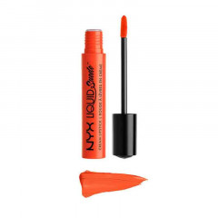 NYX Cosmetics Liquid Suede Cream Lipstick (4 ml) in FOILED AGAIN - BRIGHT PEACHY ORANGE (LSCL14)