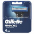 Replacement cartridges for shaving Gillette Mach3 Turbo 3D 4 pieces (WITHOUT BOX)