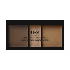 NYX Cream Highlight and Contour Palette Deep - a palette for contouring.