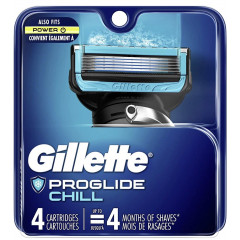 Сменные картриджи для бритвы Gillette ProGlide Chill 4 картриджа