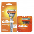 Men's razor Gillette Fusion 5, with 1 handle and 5 cartridges