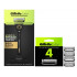 Gillette Labs razor with exfoliating strip with stand (Limited edition in gold color) 1 razor 1 stand 6 cartridges