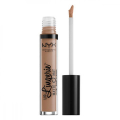 NYX Cosmetics Lid Lingerie Matte Eye Tint (4 ml) in Revel (LIDLI16) - liquid matte eye shadow for eyelids.