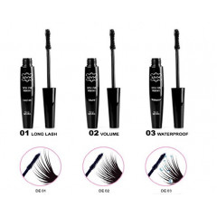 NYX Cosmetics Doll Eye Mascara WATERPROOF - BLACK (DE03) waterproof mascara for eyelashes