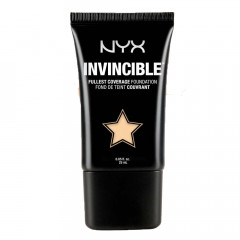 NYX Cosmetics Invincible Fullest Coverage Foundation in COCOA (INF15) tone.