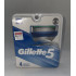 Gillette 5 replacement cartridges (4 pcs) Made in America