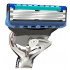 Men's Gillette Proglide razor with 1 handle and 6 cartridges