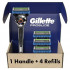 Men's razor Gillette Proglide (1 handle and 4 cartridges