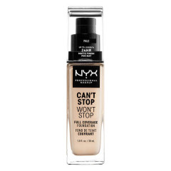 Тональна основа NYX Cosmetics Can't Stop Won't Stop Full Coverage Foundation Pale (CSWSF01)