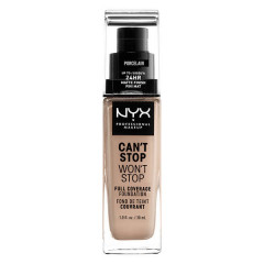 NYX Cosmetics Can't Stop Won't Stop Full Coverage Foundation Light Porcelain (CSWSF1.3) tone base