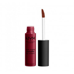 Рідка матова помада NYX Cosmetics Soft Matte Metallic Lip Cream з металевим фінішем відтінок Мадрид (SMMLC11)