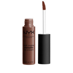 Рідка масляна помада NYX Cosmetics Soft Matte Metallic Lip Cream з металевим фінішем Dubai (SMMLC12)