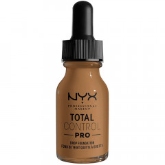 NYX Professional Total Control Pro Drop Foundation base (13 ml) in Nutmeg (TCPDF 16.5) tone