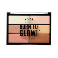 NYX Born To Glow Highlighting Palette (6 shades) - face contouring palette