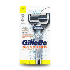 Чоловічий бритвовий станок Gillette SkinGuard Sensetive (1 станок та 2 касетки)