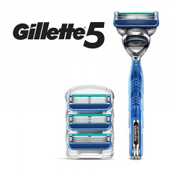 Станок для гоління Gillette 5 (1 станок і 4 картриджі)