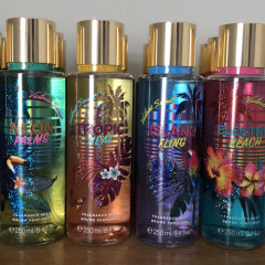 Набір парфумованих спреїв для тіла Victoria`s Secret Island Fling Tropic Heat Neon Palms Electric Beach (4х250 мл