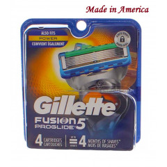 Gillette Fusion Proglide 5 Power replacement cartridges (4 pieces) Made in America