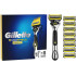 Men's razor Gillette ProShield Power (1 handle, 9 replacement cartridges and battery)