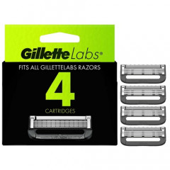Змінні картриджі Gillette Labs з відлущувальною смугою (4 шт)
