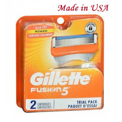 Змінні касети для бритви Gillette Fusion5 (2 шт) Вироблено в США