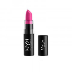 Matte lipstick for lips NYX Cosmetics Matte Lipstick Shocking Pink - Blue-toned hot pink MLS02