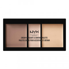 Палетка для контуринга NYX Cream Highlight and Contour Palette Light