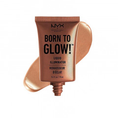 NYX Cosmetics Born To Glow Liquid Illuminator cream highlighter (18 ml) Sun Goddess - Bronze pearl (LI04)