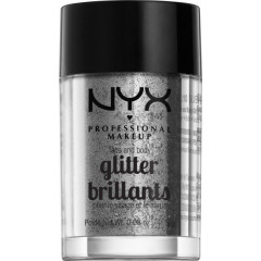 NYX Cosmetics Face & Body Glitter (various shades) Crystal - Silver opal (GLI06)