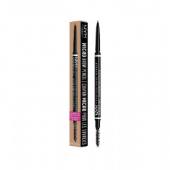 Карандаш для бровей nyx professional makeup micro brow pencil 08 black