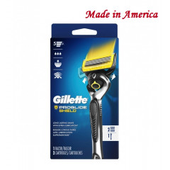 Gillette ProGlide Shield Shaving Machine Made in America 1 machine and 2 cartridges