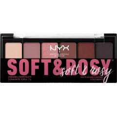 NYX Cosmetics Soft Rosy Eyeshadow Palette (6 shades)